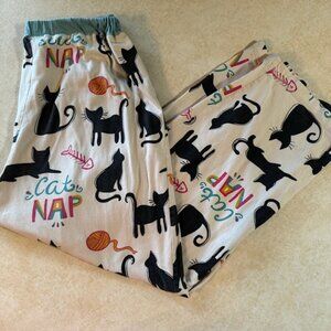 Lazy One Cat Nap PJ Pajama Pants - womens M
